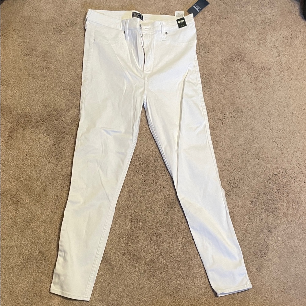 Women's Ultra High Rise White Jean Leggings